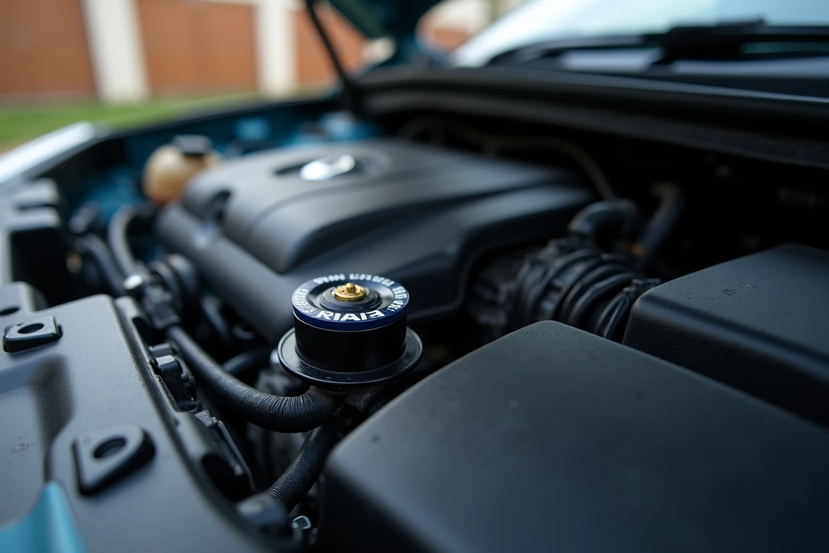 Gros plan sur le compartiment moteur d'une Clio 4 montrant les éléments clés à surveiller pour éviter la casse moteur